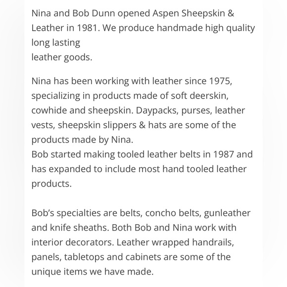 Bob Dunn Handmade Brown Leather Belt - No Buckle Sz 30 - Picture 12 of 12